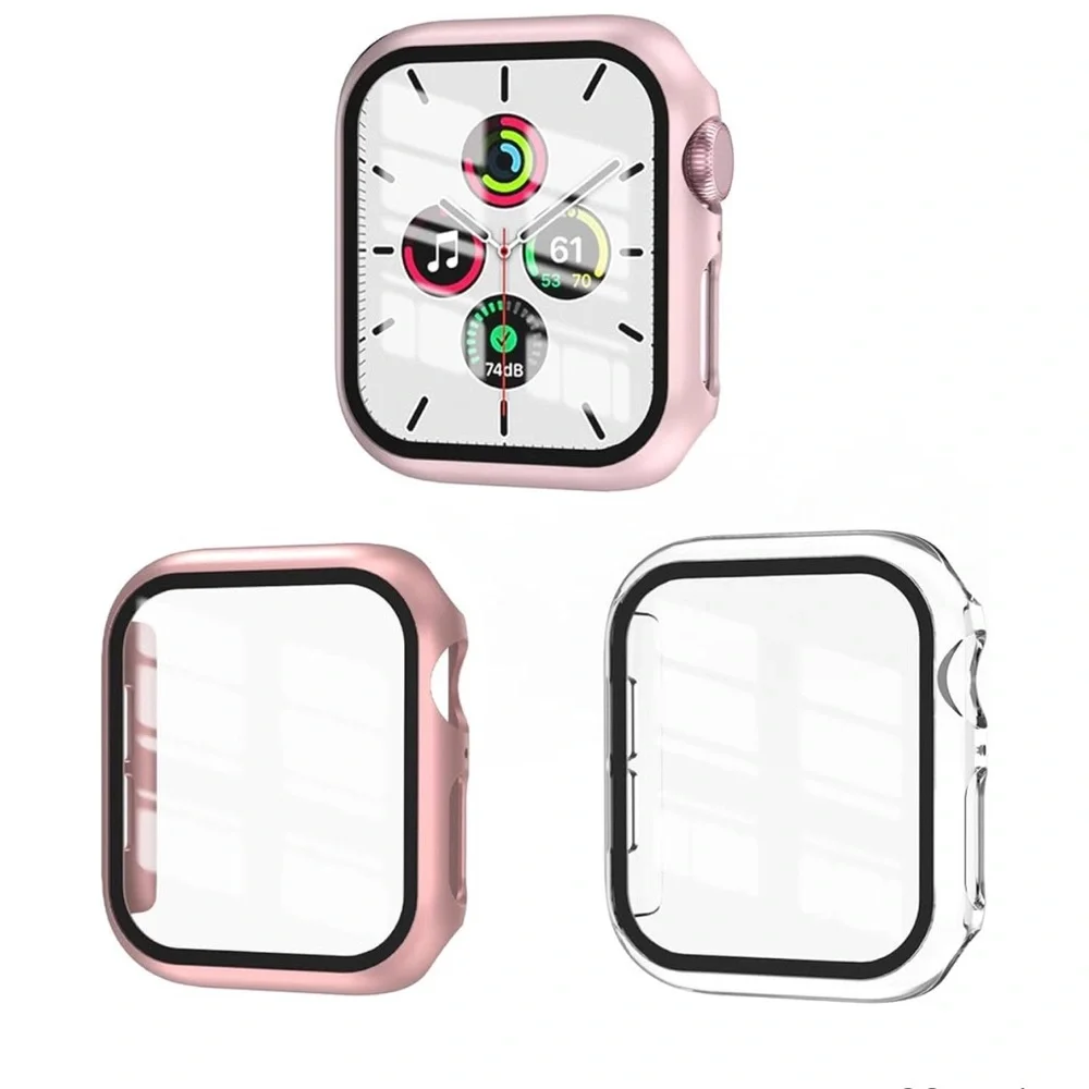 3 Pack Case Apple Watch SE Series 49mm with Tempered Glass Screen Protector